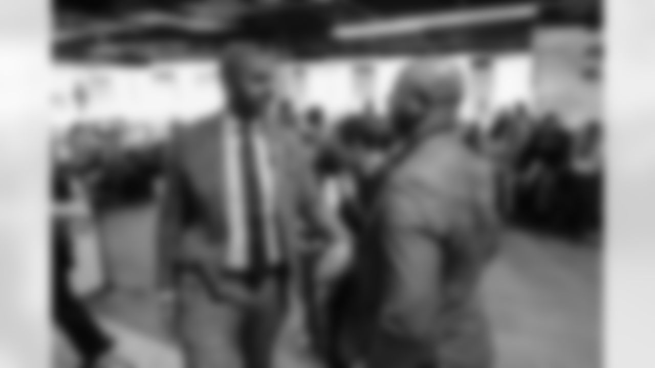 Scenes from the Town Hall with Ian Cunningham and Matt Ryan at Mercedes-Benz Stadium in Atlanta, Ga. on Tuesday, February 3, 2026. (Photo by Taylor McLaughlin/Atlanta Falcons)