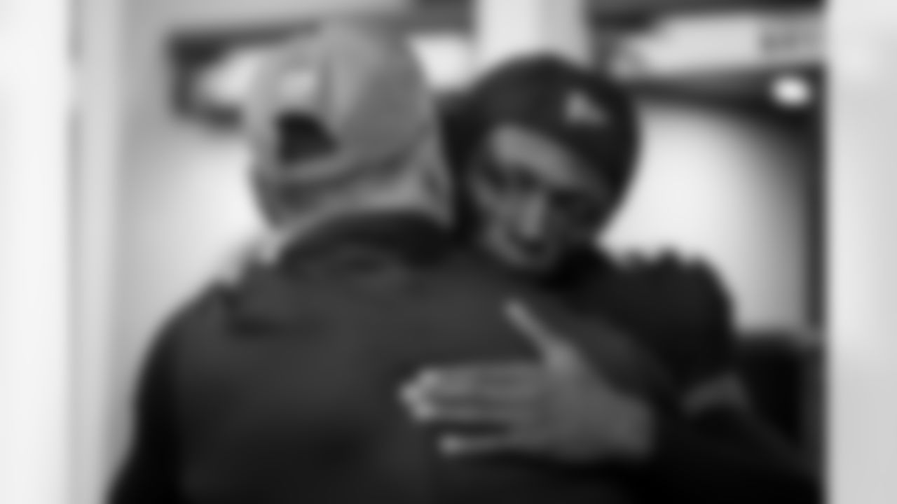 Atlanta Falcons cornerback Cobee Bryant #37 prepares in the locker room before the Week 11 Game against the Carolina Panthers at Mercedes-Benz Stadium in Atlanta, Georgia on Sunday, November 16, 2025. (Photo by Jay Bendlin/Atlanta Falcons)