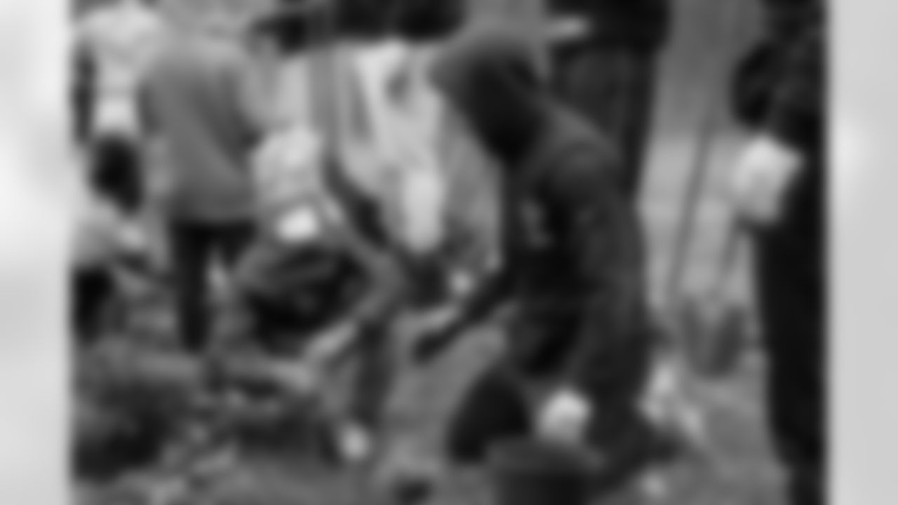 Scenes from the KABOOM! Playground Build at Randolph Medlock Park in Stone Mountain, Ga. on Tuesday, October 28, 2025. (Photo by Serena Brown/Atlanta Falcons)