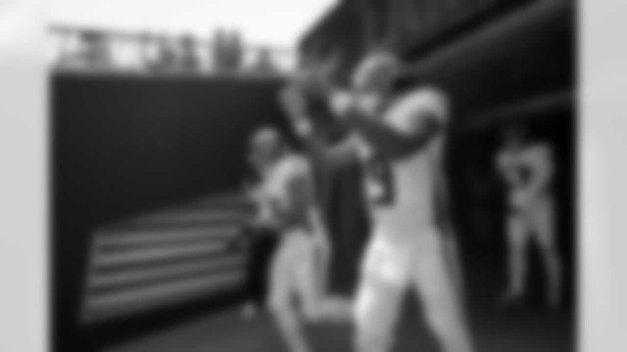 Atlanta Falcons quarterback Michael Penix Jr. #9 prior to the Week 3 Game against the Carolina Panthers at Bank of America Stadium in Charlotte, North Carolina on Sunday, September 21, 2025. (Photo by Taylor McLaughlin/Atlanta Falcons)