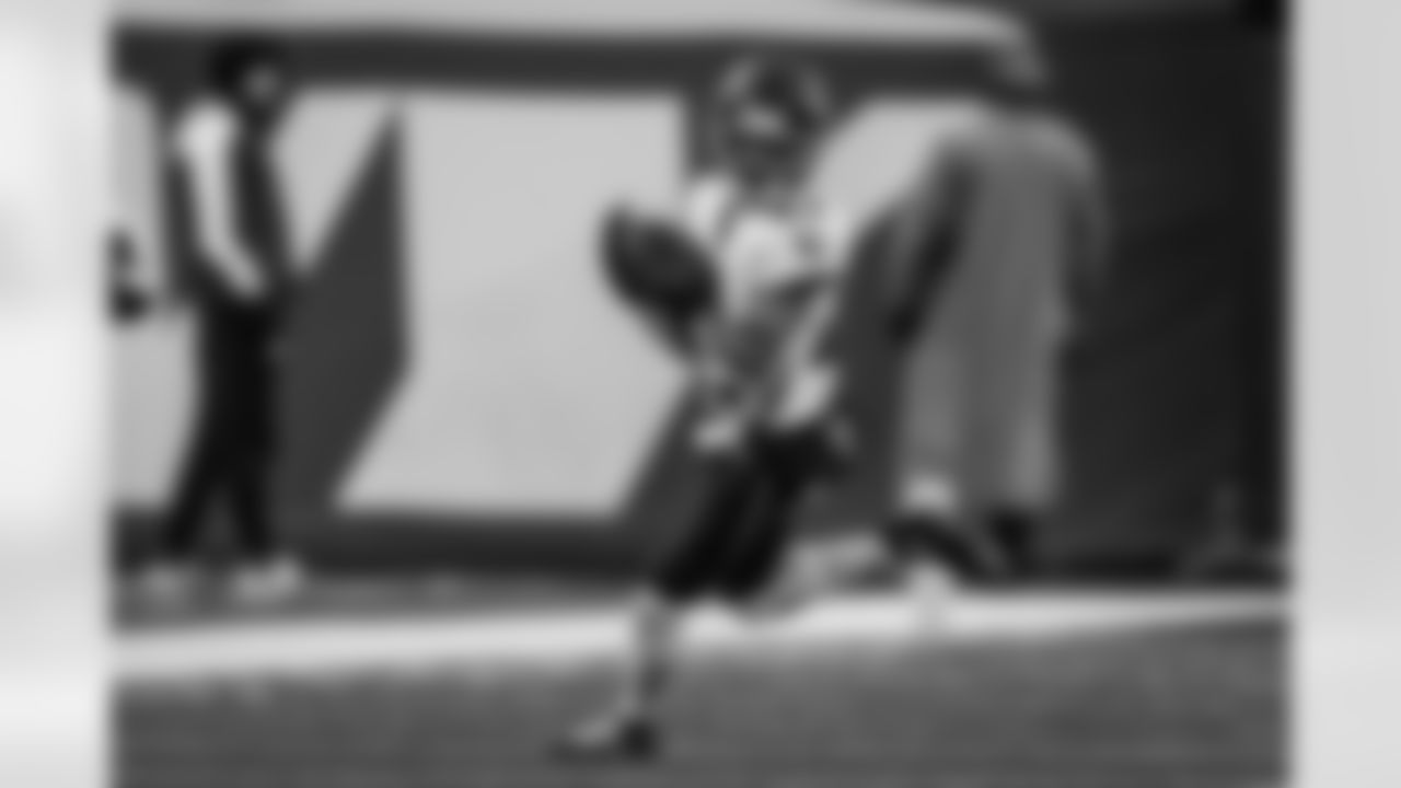 Atlanta Falcons wide receiver Deven Thompkins #83 runs after a catch during the first quarter of the Week 13 Game against the New York Jets at Metlife Stadium in East Rutherford, New Jersey on Sunday, November 30, 2025. (Photo by Taylor McLaughlin/Atlanta Falcons)