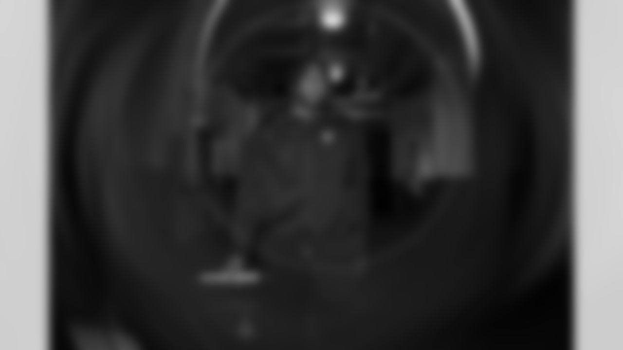 Atlanta Falcons defensive tackle Brandon Dorlus #54 arrives before the Week 12 Game against the New Orleans Saints at Caesars Superdome in New Orleans, Louisiana on Sunday, November 23, 2025. (Photo by Jay Bendlin/Atlanta Falcons)