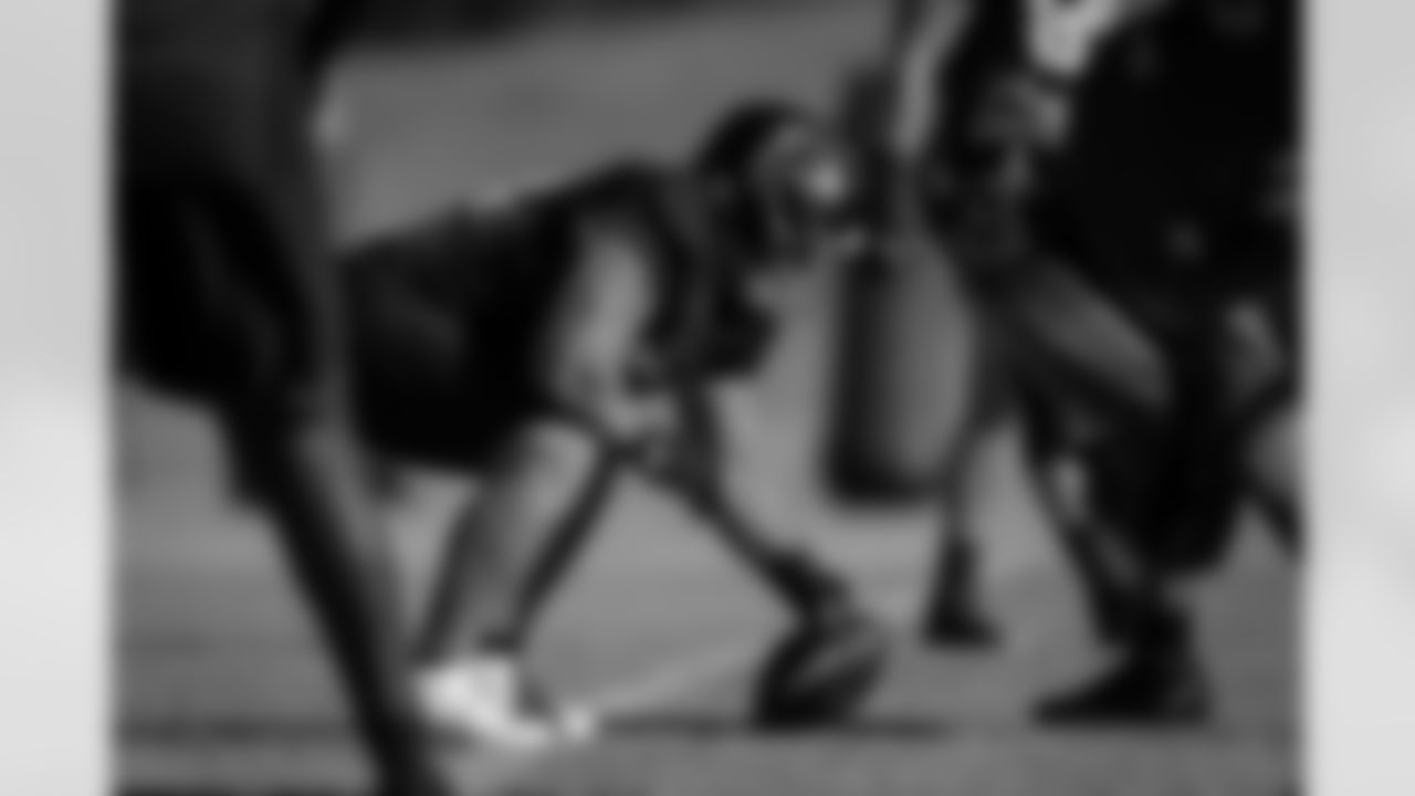 Atlanta Falcons offensive lineman Ryan Neuzil #64 during practice at Atlanta Falcons Training Facility in Flowery Branch, Georgia, on Thursday, January 1, 2026. (Photo by Taylor McLaughlin/Atlanta Falcons)