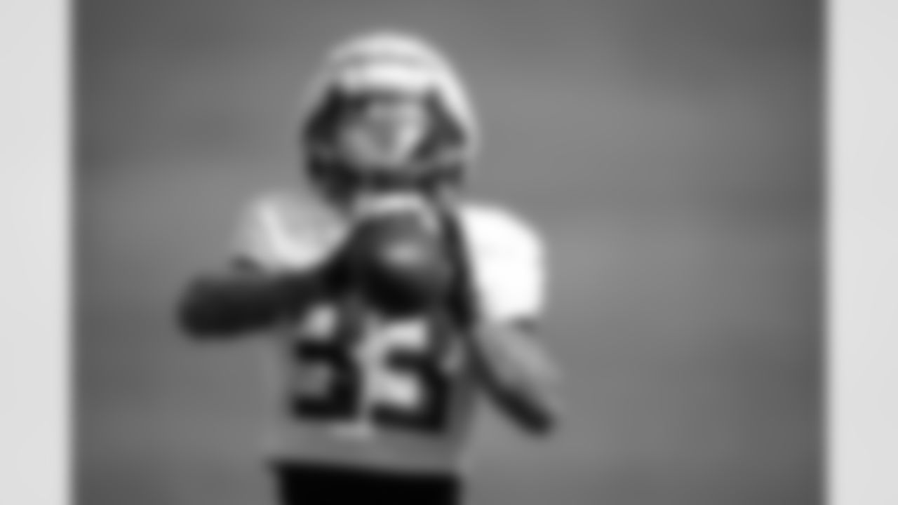 Atlanta Falcons defensive back Billy Bowman Jr. #33 during practice at Atlanta Falcons Training Facility in Flowery Branch, Georgia, on Thursday, November 13, 2025. (Photo by Taylor McLaughlin/Atlanta Falcons)