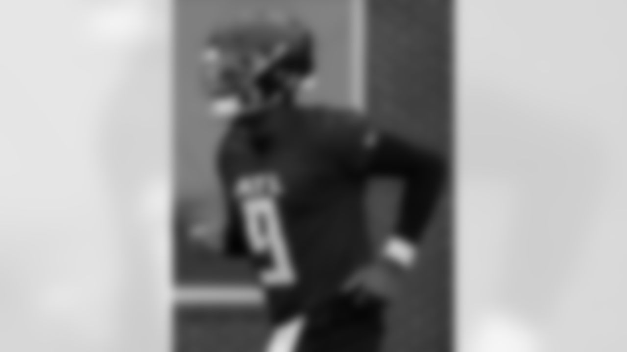 Atlanta Falcons quarterback Michael Penix Jr. #9 during a Phase three practice at Atlanta Falcons Training Facility in Flowery Branch, Georgia, on Tuesday, May 27, 2025. (Photo by Jay Bendlin/Atlanta Falcons)
