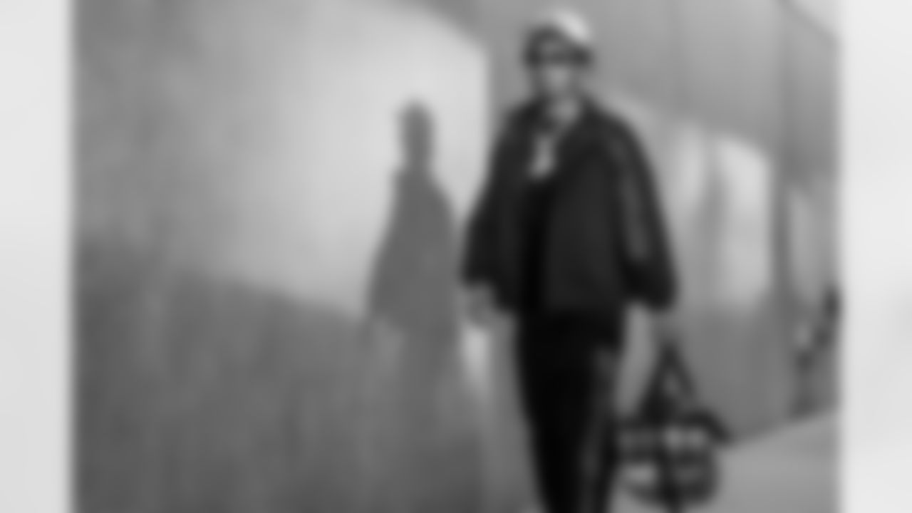 Atlanta Falcons cornerback Dee Alford #20 arrives before the Week 17 Game against the Los Angeles Rams at Mercedes-Benz Stadium in Atlanta, Georgia on Monday, December 29, 2025. (Photo by Jay Bendlin/Atlanta Falcons)