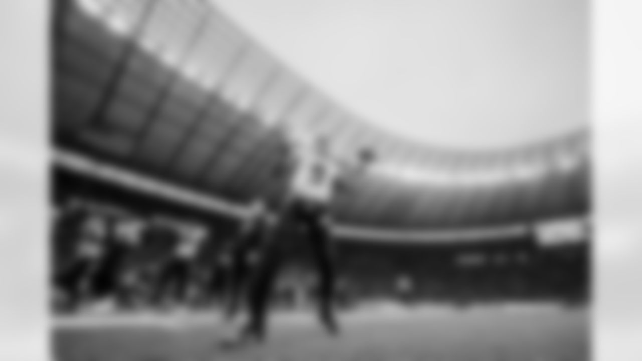 Atlanta Falcons quarterback Michael Penix Jr. #9 before the Week 10 Game against the Indianapolis Colts at Olympic Stadium in Berlin, Germany on Sunday, November 9, 2025. (Photo by Jay Bendlin/Atlanta Falcons)