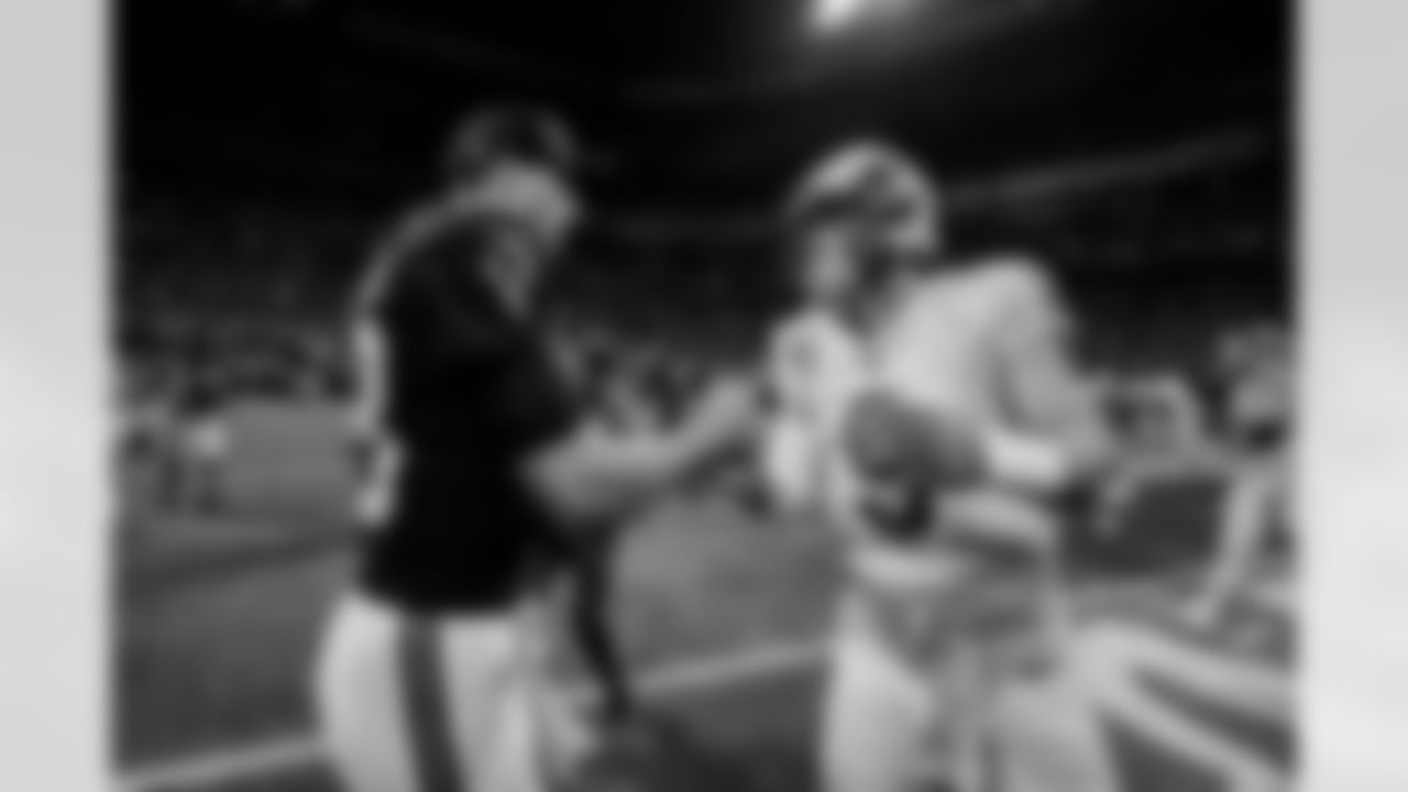 Atlanta Falcons quarterback Kirk Cousins #18 after the Week 17 Game against the Los Angeles Rams at Mercedes-Benz Stadium in Atlanta, Georgia on Monday, December 29, 2025. (Photo by Taylor McLaughlin/Atlanta Falcons)