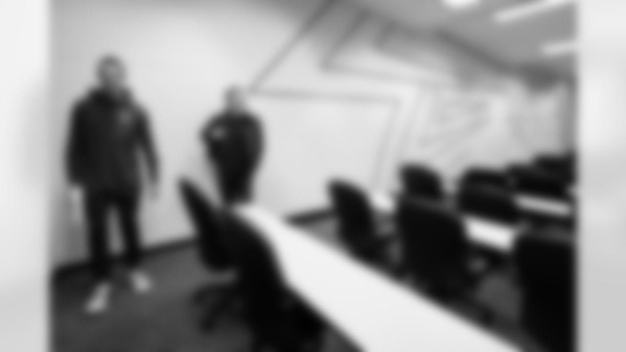 Atlanta Falcons head coach Kevin Stefanski arrives at the Atlanta Falcons Training Facility in Flowery Branch, Ga. on Monday, January 19, 2026. (Photo by Jay Bendlin/Atlanta Falcons)