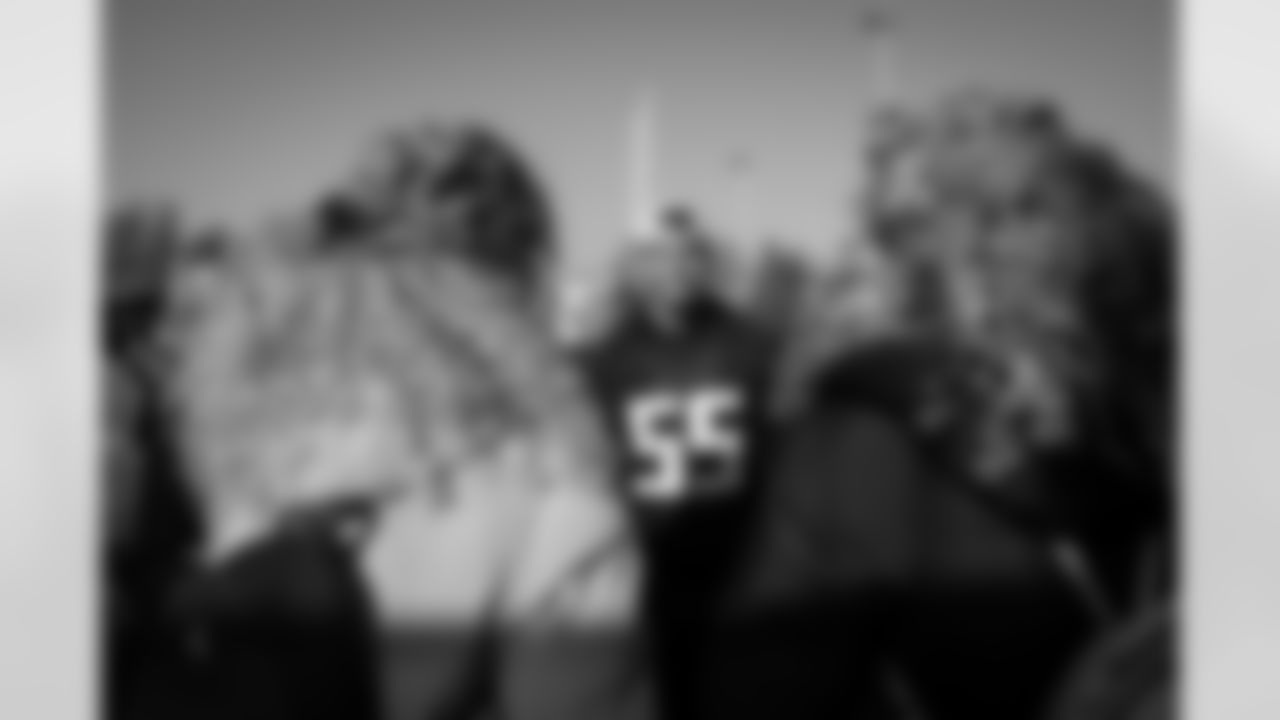 Atlanta Falcons inside linebacker Kaden Elliss #55 during practice at the FC Union Berlin Training Facility in Berlin, Germany on Friday, November 7, 2025. (Photo by Jay Bendlin/Atlanta Falcons)