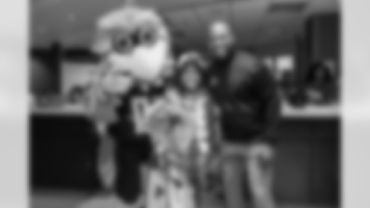 Scenes from Freddie the Falcon visiting Scottish Rite and Egleston Children's Hospitals in Atlanta, Ga. on Wednesday, May 15, 2024. (Steven Burroughs/Atlanta Falcons)