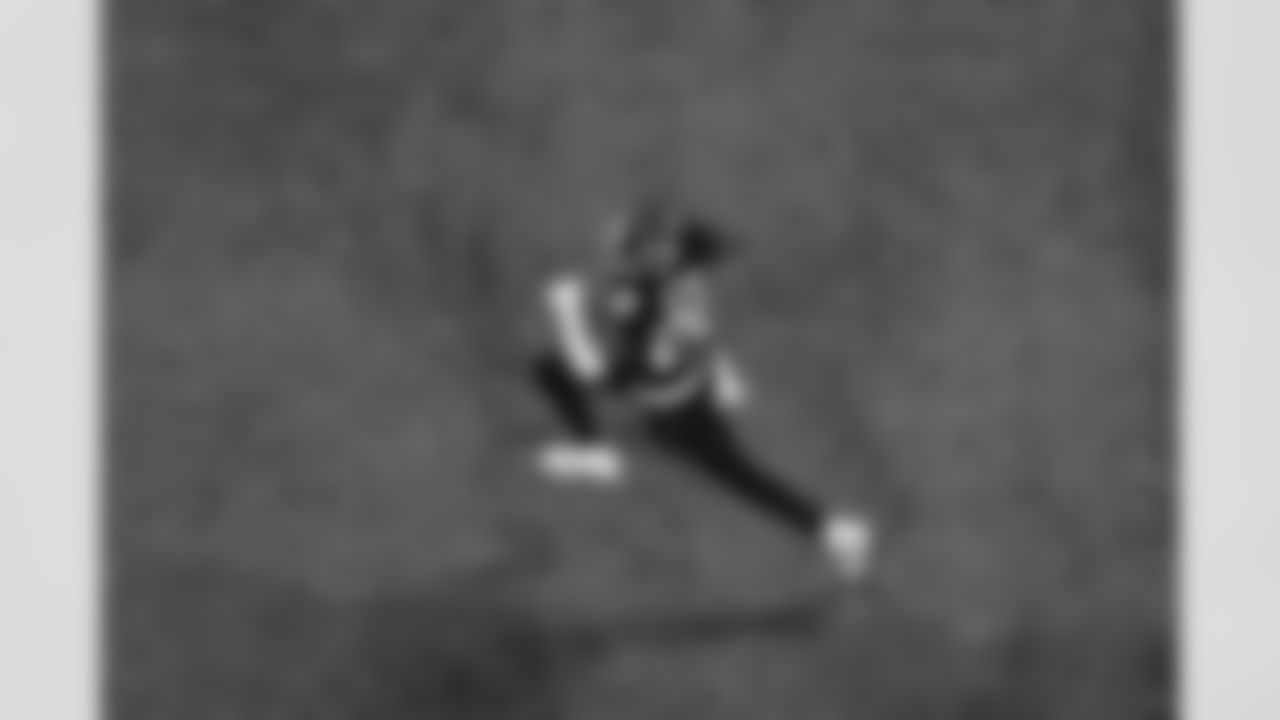 Atlanta Falcons cornerback Dee Alford #20 intercepts the ball during the Week 18 Game against the New Orleans Saints at Mercedes-Benz Stadium in Atlanta, Georgia on Sunday, January 4, 2026. (Photo by Taylor McLaughlin/Atlanta Falcons)