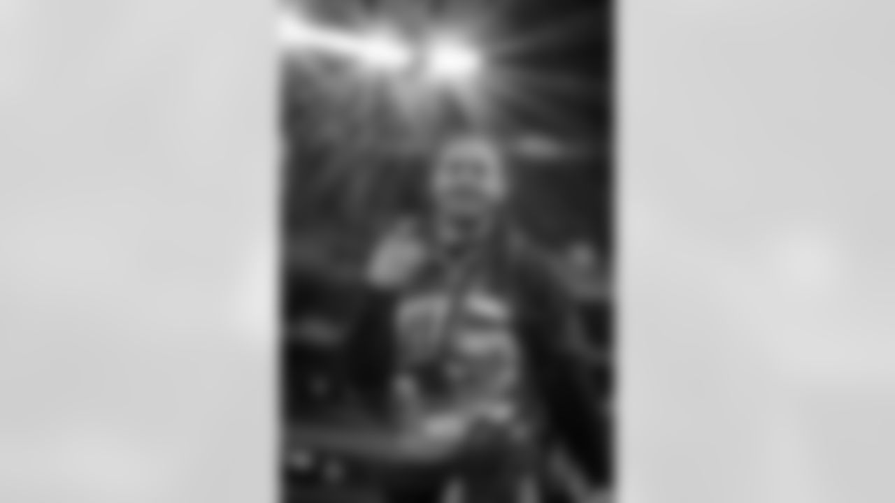 Atlanta Falcons cornerback Mike Ford Jr. #28 arrives before the Week 16 Game against the Arizona Cardinals at State Farm Stadium in Glendale, Arizona on Sunday, December 21, 2025. (Photo by Taylor McLaughlin/Atlanta Falcons)