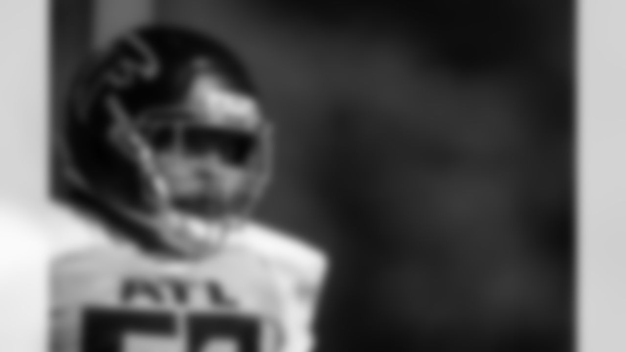 Atlanta Falcons offensive lineman Jovaughn Gwyn #52 during practice at Atlanta Falcons Training Facility in Flowery Branch, Georgia, on Wednesday, November 5, 2025. (Photo by Jay Bendlin/Atlanta Falcons)