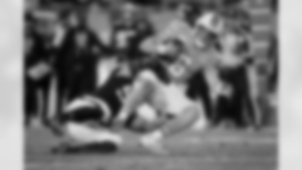 Atlanta Falcons inside linebacker Kaden Elliss #55 gets a sack during the Week 15 Game against the Tampa Bay Buccaneers at Raymond James Stadium in Tampa, Florida on Thursday, December 11, 2025. (Photo by Mitch Martin/Atlanta Falcons)