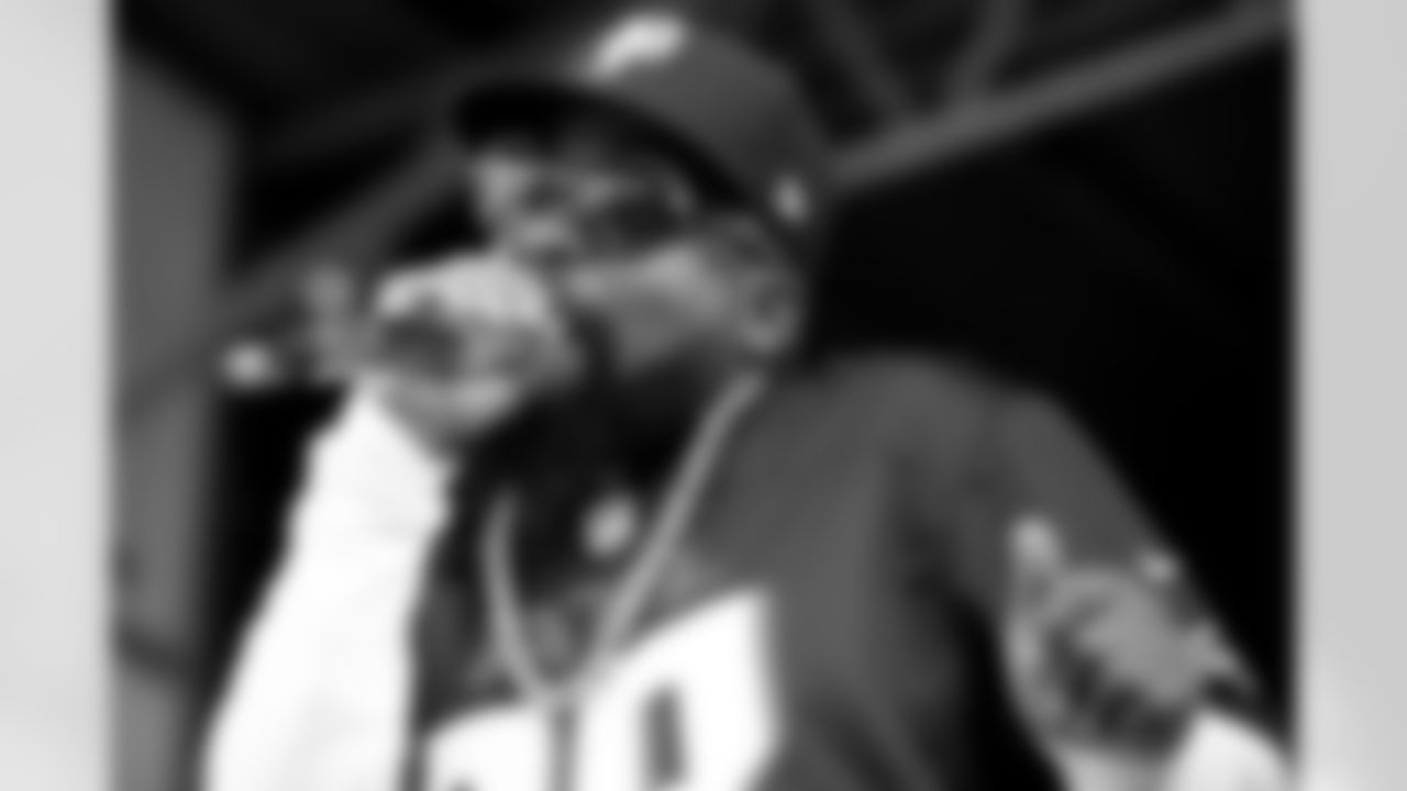 Big Boi performs before the game against the Philadelphia Eagles at Mercedes-Benz Stadium in Atlanta, Georgia on Sunday, September 12, 2021. (Photo by AJ Reynolds/Atlanta Falcons)