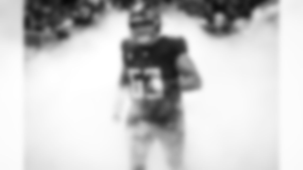 Atlanta Falcons guard Chris Lindstrom #63  during the Week 1 Game against the Tampa Bay Buccaneers at Mercedes-Benz Stadium in Atlanta, Georgia on Sunday, September 7, 2025. (Photo by Joshua Lavallee/Atlanta Falcons)