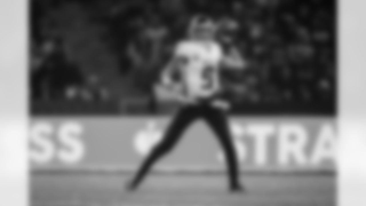 Atlanta Falcons quarterback Michael Penix Jr. #9 throws the ball during the Week 10 Game against the Indianapolis Colts at Olympic Stadium in Berlin, Germany on Sunday, November 9, 2025. (Photo by Jay Bendlin/Atlanta Falcons)