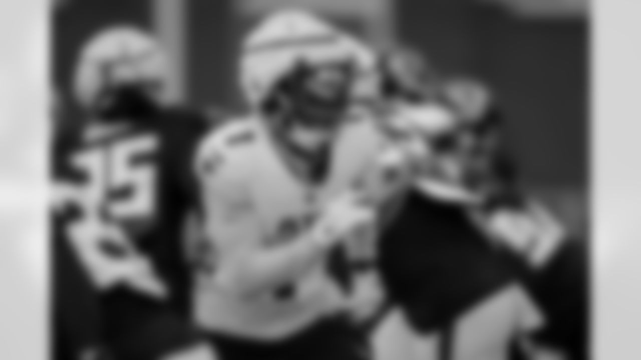 Atlanta Falcons wide receiver Darnell Mooney #1 during practice at Atlanta Falcons Training Facility in Flowery Branch, Georgia, on Thursday, October 30, 2025. (Photo by Taylor McLaughlin/Atlanta Falcons)