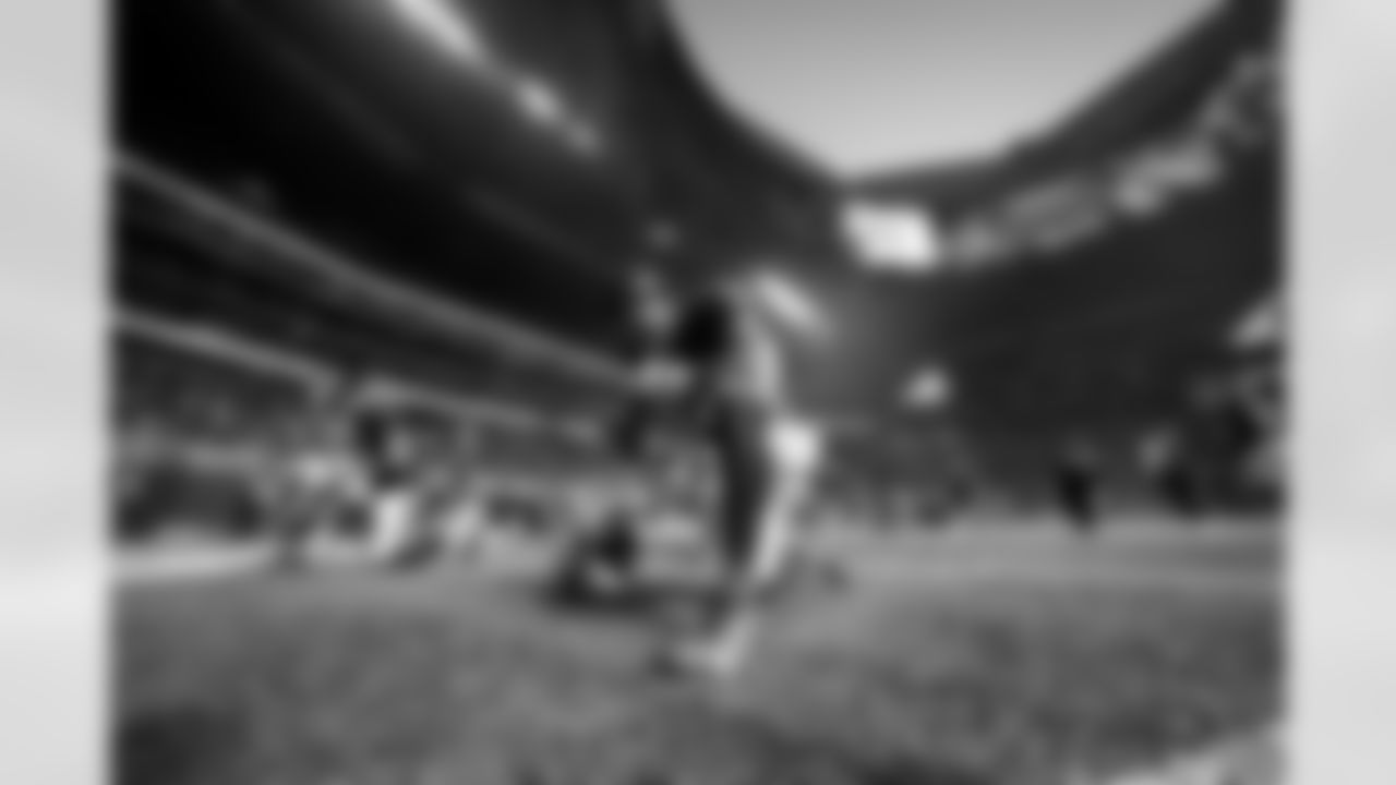 Atlanta Falcons running back Bijan Robinson #7 before the Week 6 Game against the Buffalo Bills at Mercedes-Benz Stadium in Atlanta, Georgia on Monday, October 13, 2025. (Photo by Jay Bendlin/Atlanta Falcons)