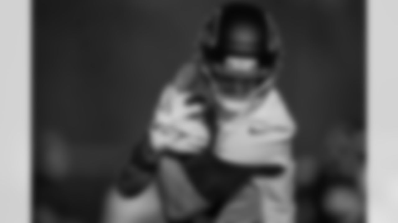 Atlanta Falcons wide receiver David Sills V #87 during practice at Atlanta Falcons Training Facility in Flowery Branch, Georgia, on Wednesday, November 26, 2025. (Photo by Taylor McLaughlin/Atlanta Falcons)