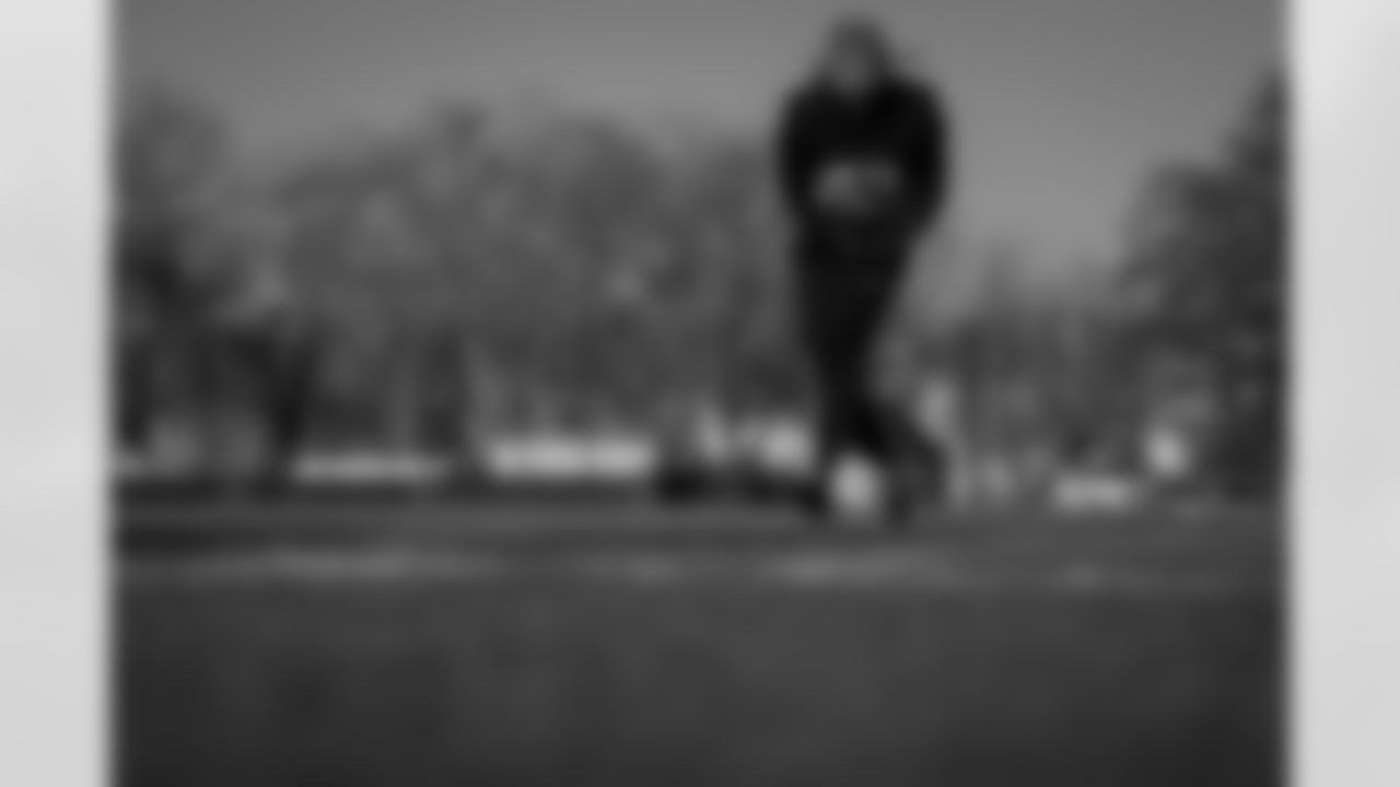 Atlanta Falcons cornerback Mike Ford Jr. #28 during practice at the FC Union Berlin Training Facility in Berlin, Germany on Friday, November 7, 2025. (Photo by Jay Bendlin/Atlanta Falcons)