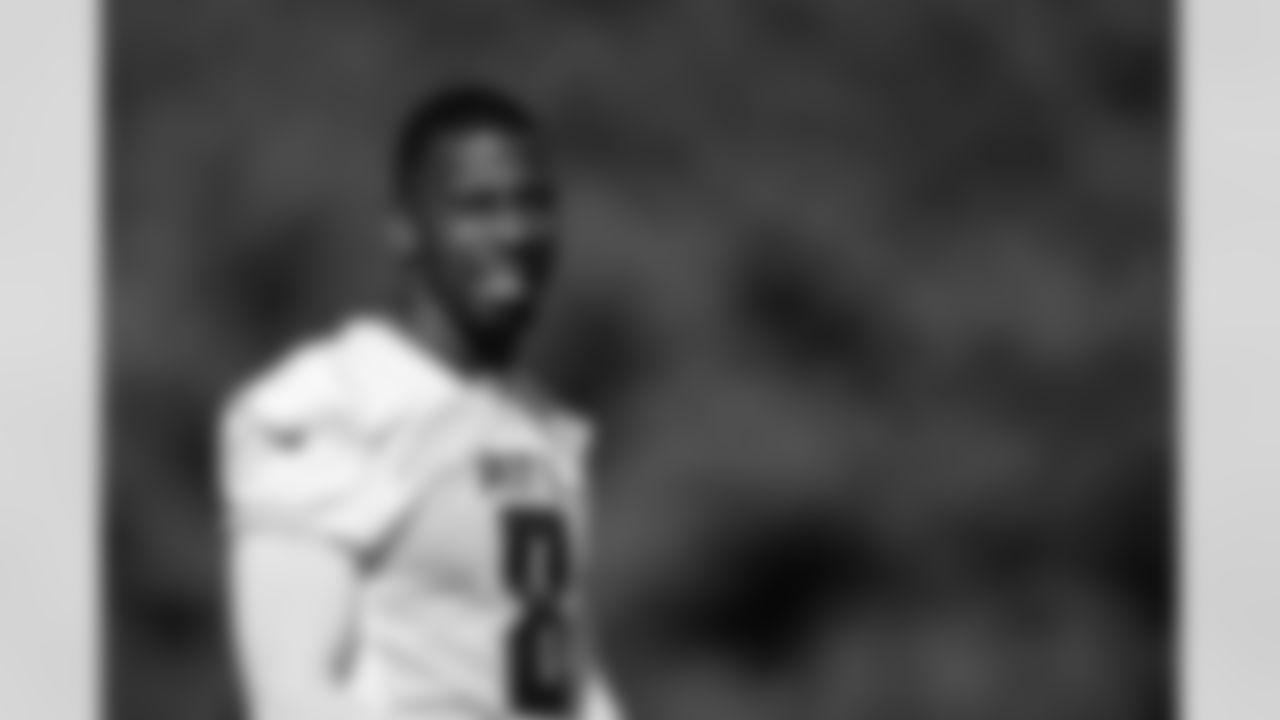 Atlanta Falcons tight end Kyle Pitts Sr. #8 during practice at Atlanta Falcons Training Facility in Flowery Branch, Georgia, on Wednesday, November 5, 2025. (Photo by Jay Bendlin/Atlanta Falcons)