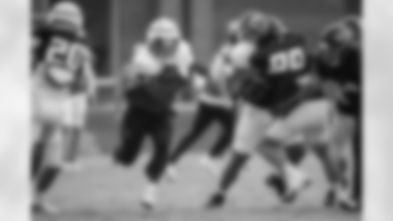 Atlanta Falcons running back Tyler Allgeier #25 during practice at Atlanta Falcons Training Facility in Flowery Branch, Georgia, on Thursday, November 20, 2025. (Photo by Jay Bendlin/Atlanta Falcons)