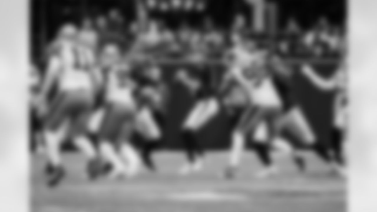 Atlanta Falcons quarterback Kirk Cousins #18 during the Week 11 Game against the Carolina Panthers at Mercedes-Benz Stadium in Atlanta, Georgia on Sunday, November 16, 2025. (Photo by Jay Bendlin/Atlanta Falcons)