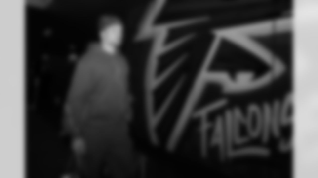 Atlanta Falcons wide receiver Casey Washington #82 arrives prior to the Week 10 Game against the Indianapolis Colts at Olympic Stadium in Berlin, Germany on Sunday, November 9, 2025. (Photo by Taylor McLaughlin/Atlanta Falcons)