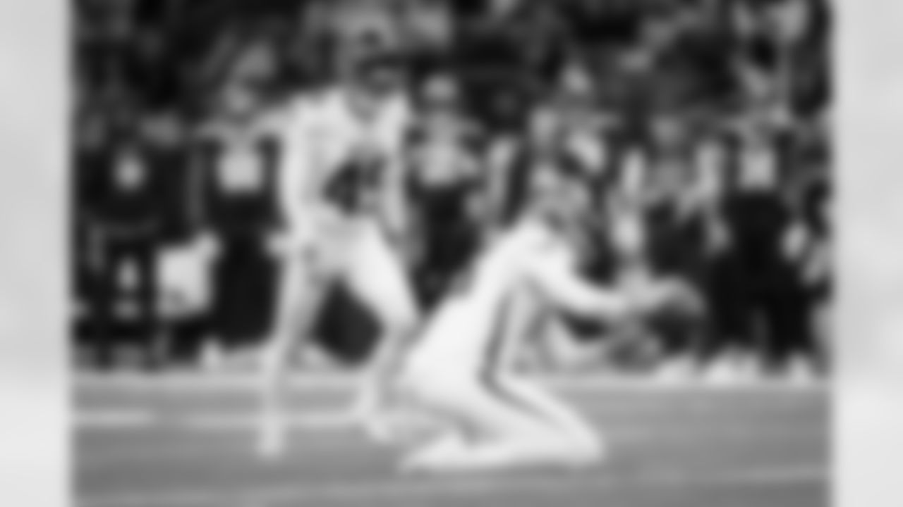 Atlanta Falcons kicker Zane Gonzalez #45 during the Week 12 Game against the New Orleans Saints at Caesars Superdome in New Orleans, La. on Sunday, November 23, 2025. (Photo by Jay Bendlin/Atlanta Falcons)