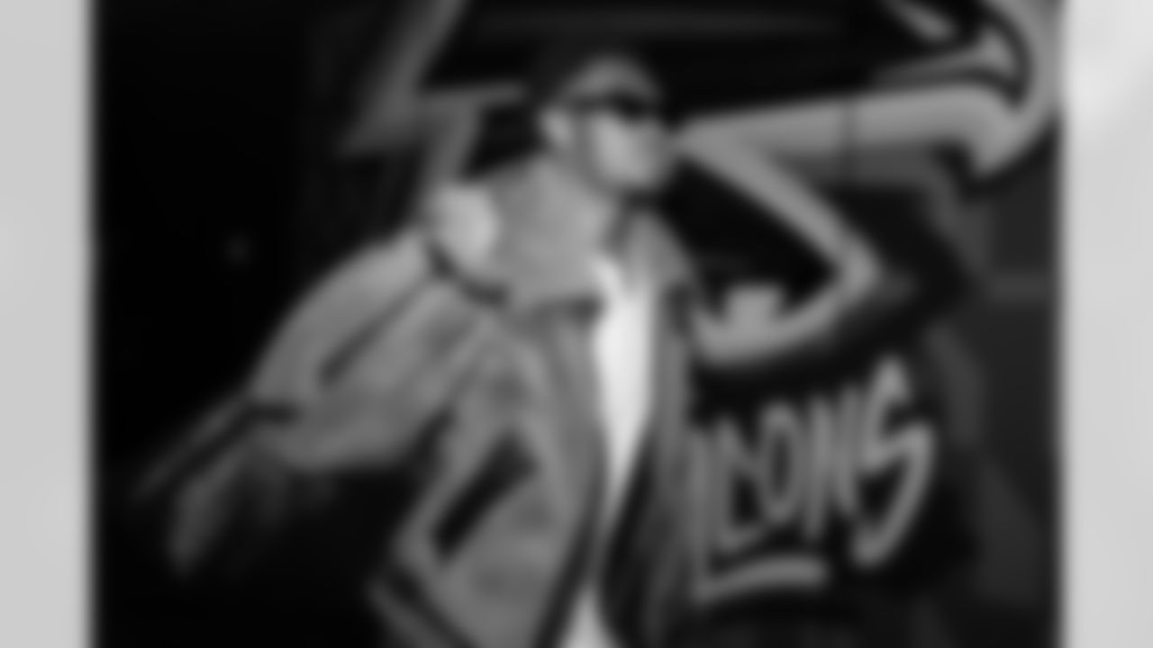 Atlanta Falcons wide receiver Darnell Mooney #1 arrives prior to the Week 10 Game against the Indianapolis Colts at Olympic Stadium in Berlin, Germany on Sunday, November 9, 2025. (Photo by Taylor McLaughlin/Atlanta Falcons)