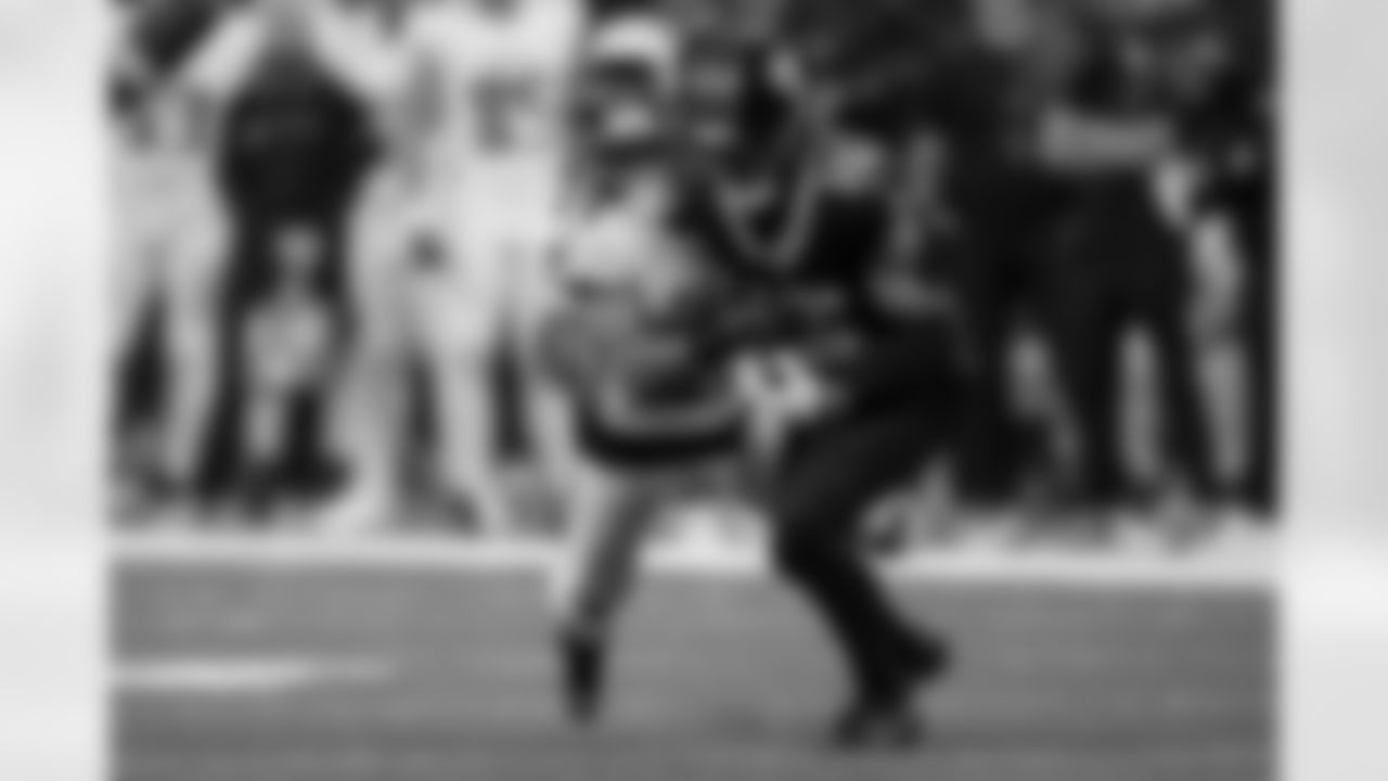 Atlanta Falcons cornerback Mike Hughes #21 makes a tackle during the Week 12 Game against the New Orleans Saints at Caesars Superdome in New Orleans, Louisiana on Sunday, November 23, 2025. (Photo by Taylor McLaughlin/Atlanta Falcons)