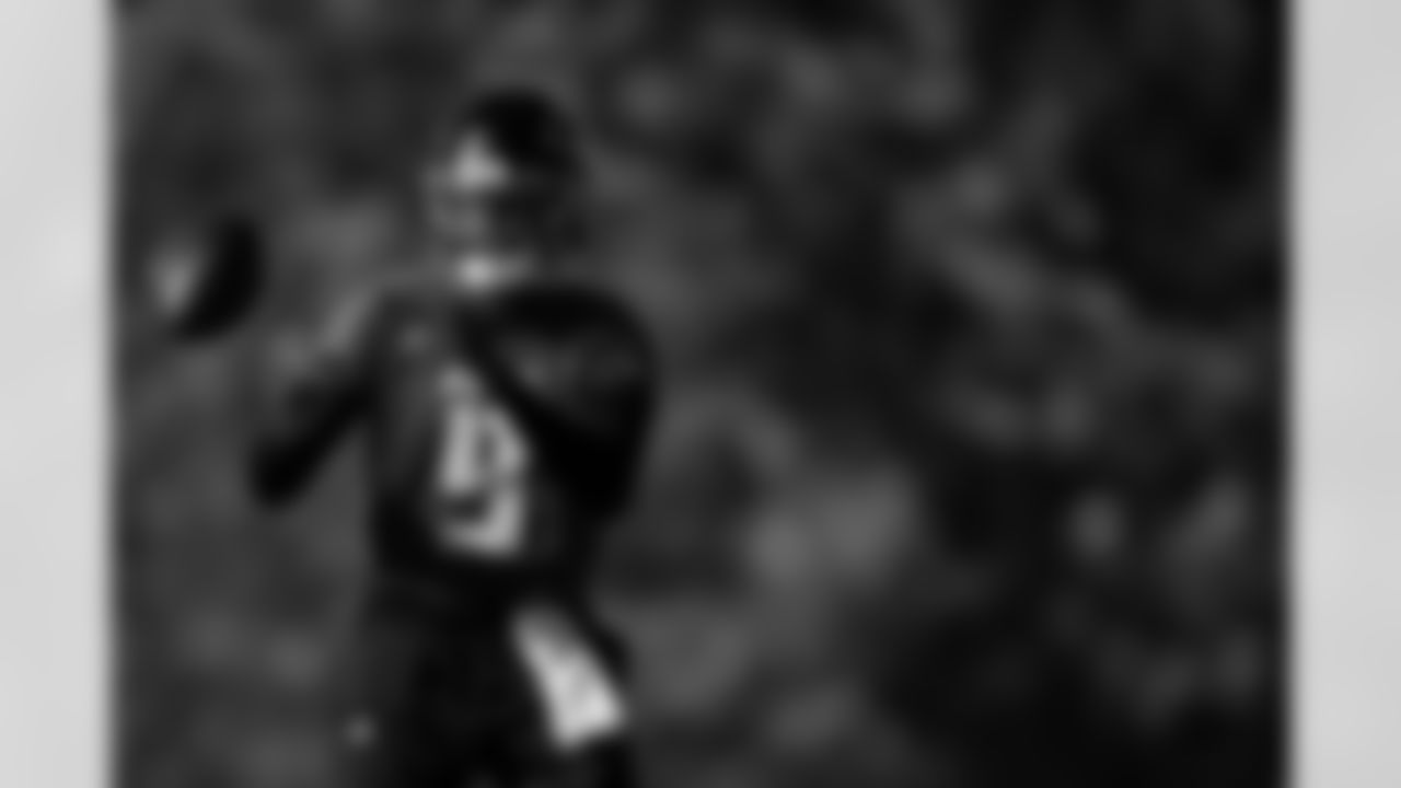 Atlanta Falcons quarterback Michael Penix Jr. #9 during practice at Atlanta Falcons Training Facility in Flowery Branch, Georgia, on Wednesday, November 5, 2025. (Photo by Jay Bendlin/Atlanta Falcons)