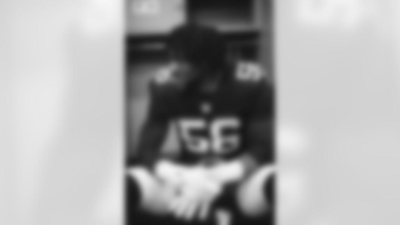 Atlanta Falcons edge rusher Leonard Floyd #56 during the Week 15 Game against the Tampa Bay Buccaneers at Raymond James Stadium in Tampa, Florida on Thursday, December 11, 2025. (Photo by Brandon Magnus/Atlanta Falcons)