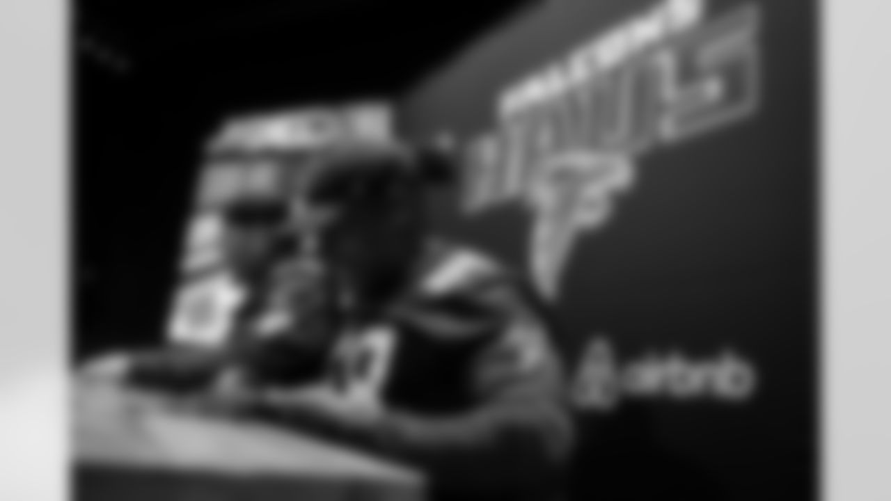 Scenes from Falcons Haus presented by Airbnb at Fotografiska Berlin in Berlin, Germany on Saturday, November 8, 2025. (Photo by Jay Bendlin/Atlanta Falcons)