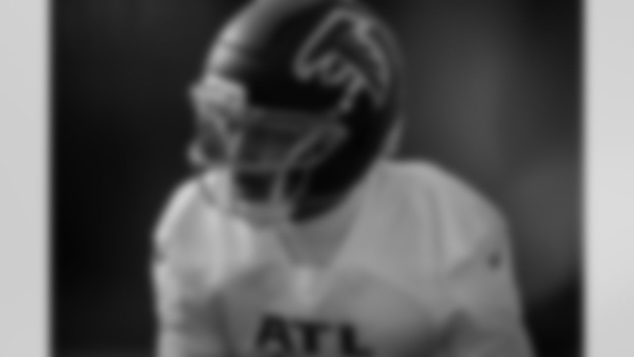 Atlanta Falcons cornerback A.J. Woods #30 during practice at Atlanta Falcons Training Facility in Flowery Branch, Georgia, on Wednesday, December 17, 2025. (Photo by Jay Bendlin/Atlanta Falcons)