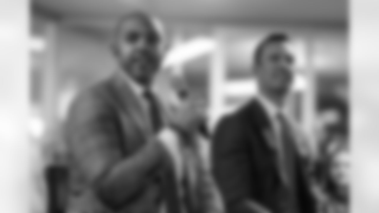 Scenes from the Town Hall with Ian Cunningham and Matt Ryan at Mercedes-Benz Stadium in Atlanta, Ga. on Tuesday, February 3, 2026. (Photo by Taylor McLaughlin/Atlanta Falcons)