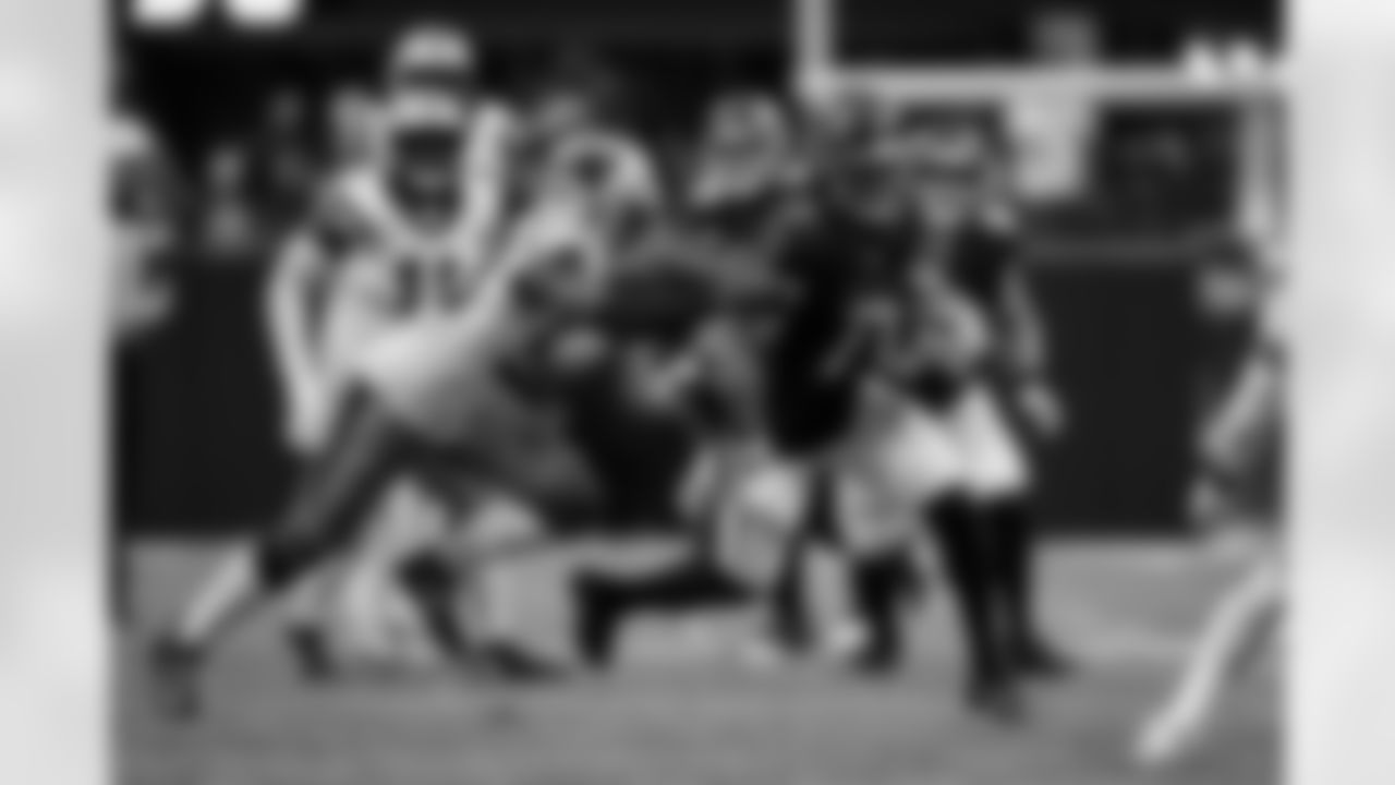 Atlanta Falcons running back Bijan Robinson #7 carries the ball during the Week 11 Game against the Carolina Panthers at Mercedes-Benz Stadium in Atlanta, Georgia on Sunday, November 16, 2025. (Photo by Jay Bendlin/Atlanta Falcons)