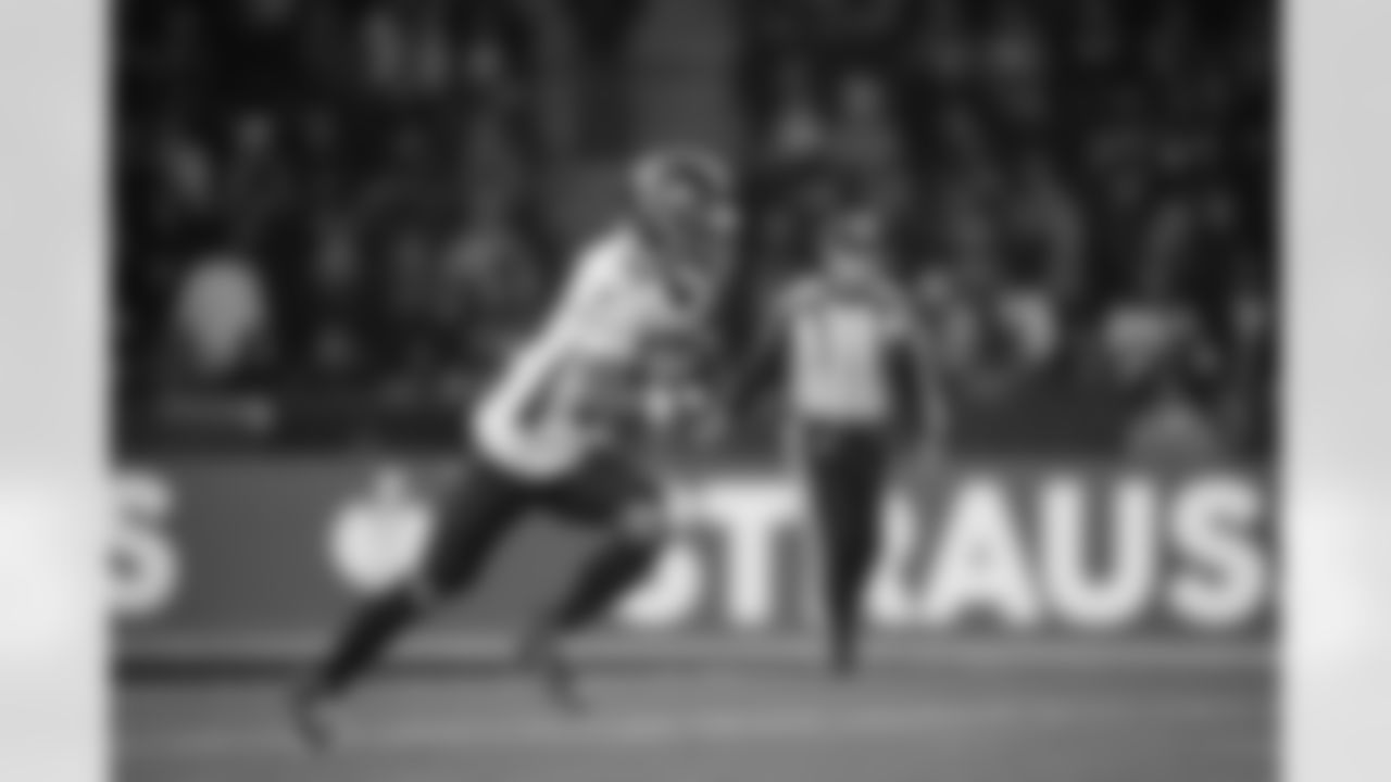 Atlanta Falcons wide receiver Jamal Agnew #14 during the Week 10 Game against the Indianapolis Colts at Olympic Stadium in Berlin, Germany on Sunday, November 9, 2025. (Photo by Jay Bendlin/Atlanta Falcons)