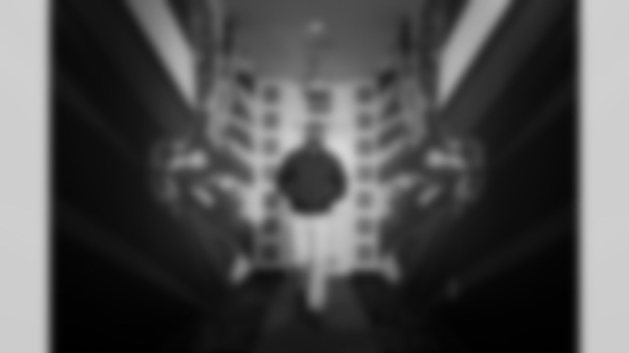 Atlanta Falcons safety Xavier Watts #31 arrives before the Week 14 Game against the Seattle Seahawks at Mercedes-Benz Stadium in Atlanta, Georgia on Sunday, December 7, 2025. (Photo by Jay Bendlin/Atlanta Falcons)