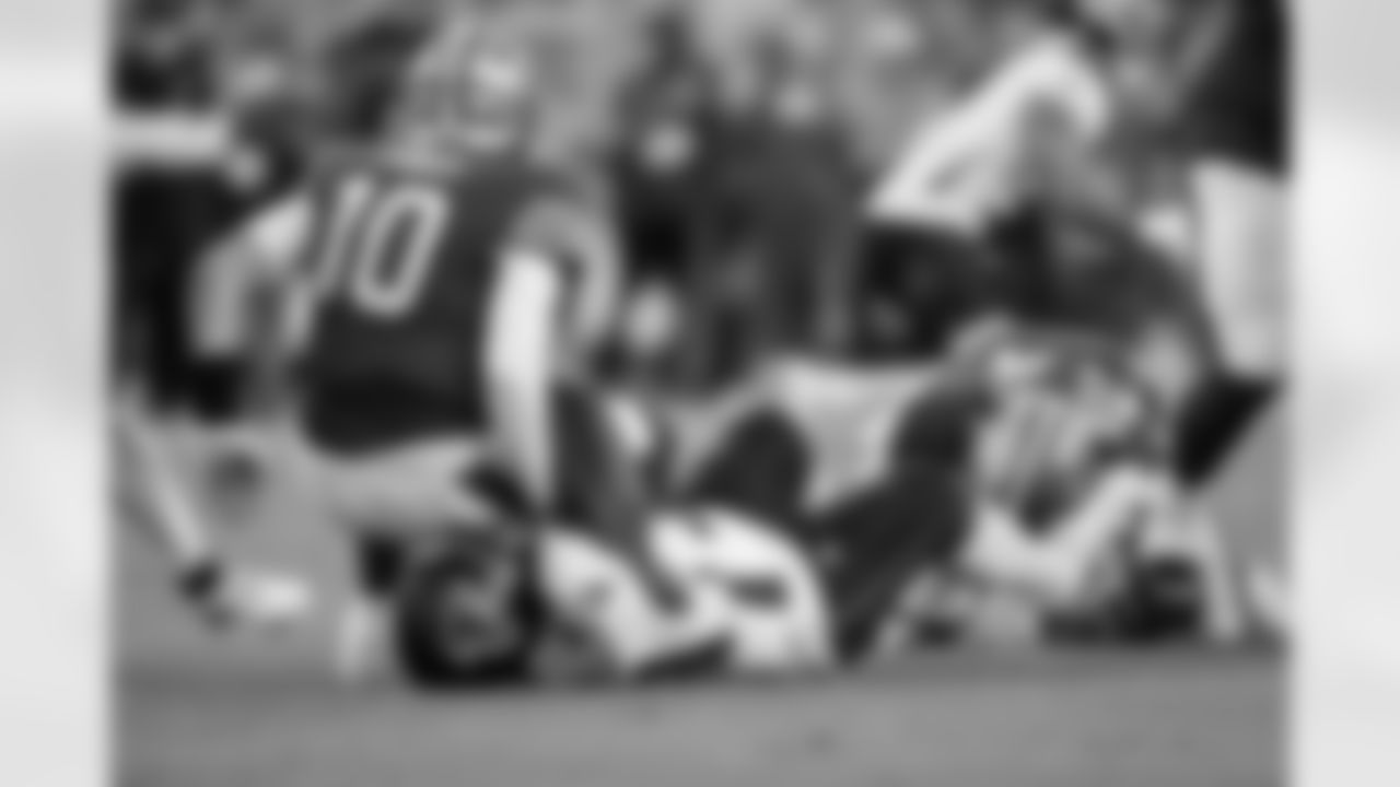 Atlanta Falcons defensive lineman Sam Roberts #99 during the Week 7 Game against the San Francisco 49ers at Levi's Stadium in Santa Clara, California on Sunday, October 19, 2025. (Photo by Taylor McLaughlin/Atlanta Falcons)