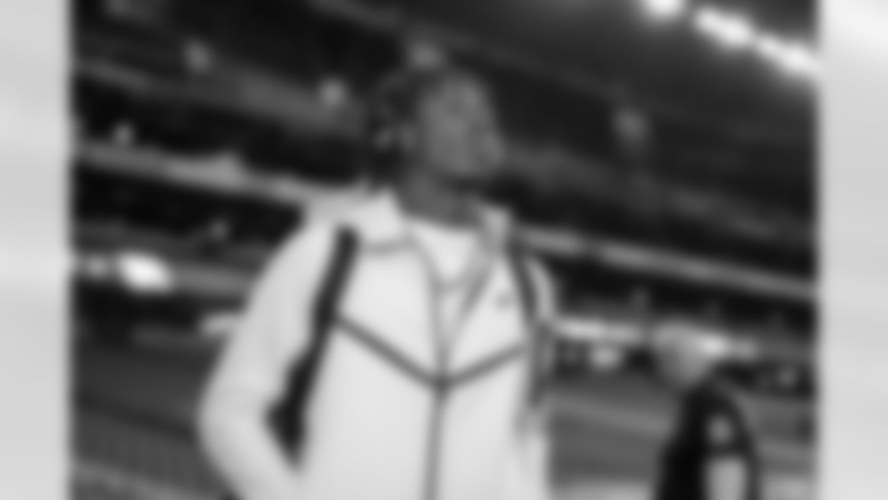 Atlanta Falcons cornerback Cobee Bryant #37 arrives prior to the Week 16 Game against the Arizona Cardinals at State Farm Stadium in Glendale, Arizona on Sunday, December 21, 2025. (Photo by Jay Bendlin/Atlanta Falcons)