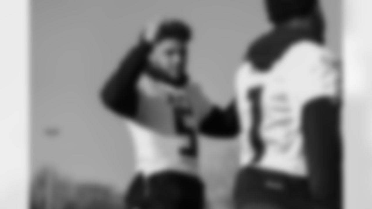 Atlanta Falcons wide receiver Drake London #5 during practice at the FC Union Berlin Training Facility in Berlin, Germany on Friday, November 7, 2025. (Photo by Taylor McLaughlin/Atlanta Falcons)