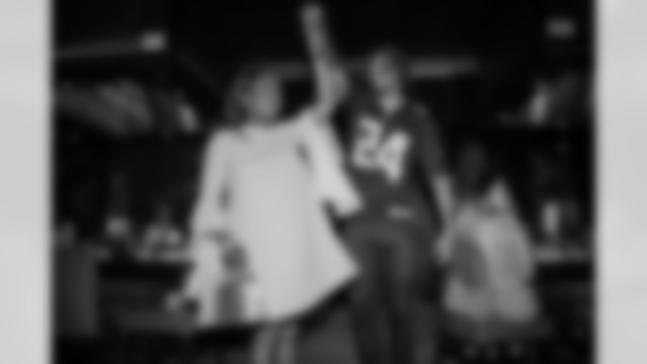 Scenes from the Dazzle and Dine dinner at Fumi in Duluth, Ga. on Tuesday, October 7, 2025. (Photo by Jay Bendlin/Atlanta Falcons)