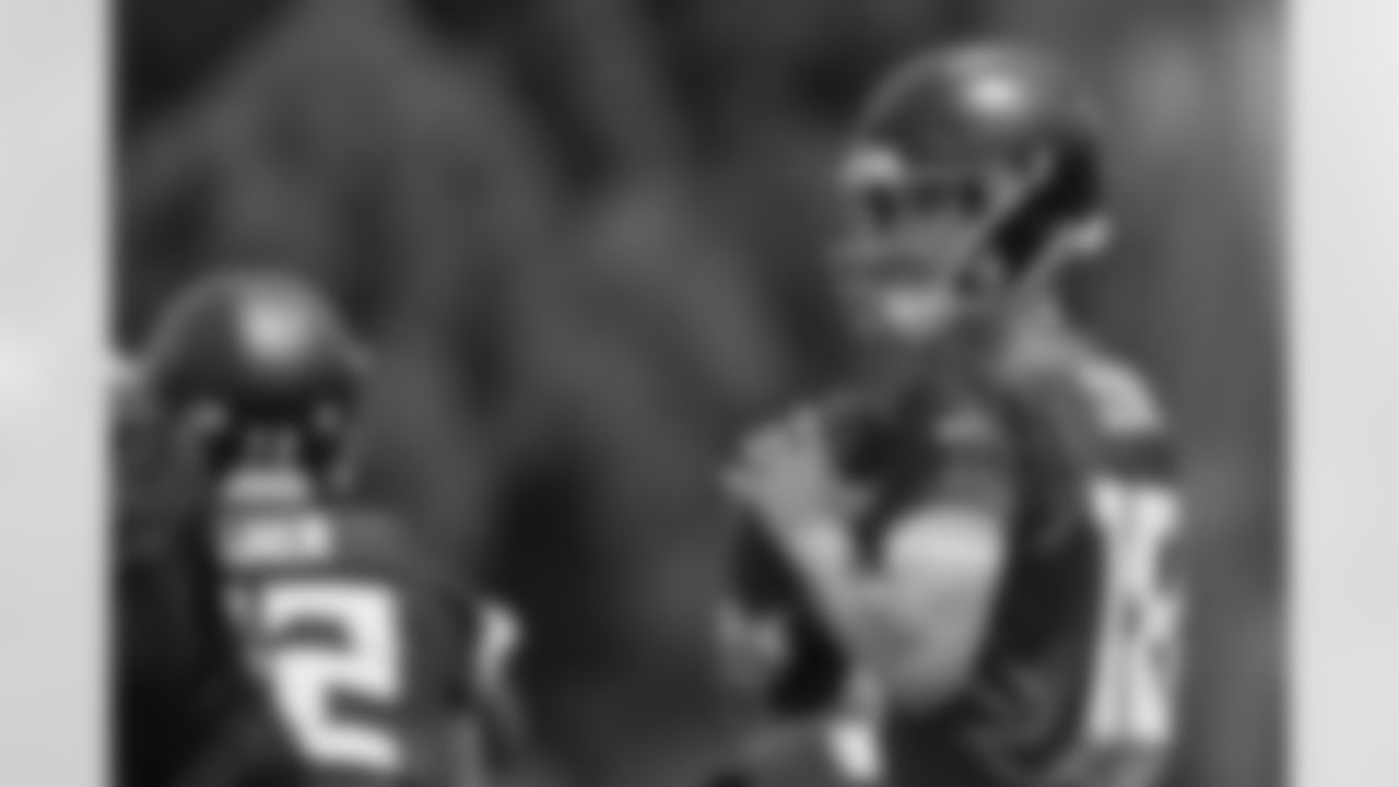 Atlanta Falcons quarterback Kirk Cousins #18 during mandatory minicamp at Atlanta Falcons Training Facility in Flowery Branch, Georgia, on Wednesday, June 11, 2025. (Photo by Jay Bendlin/Atlanta Falcons)