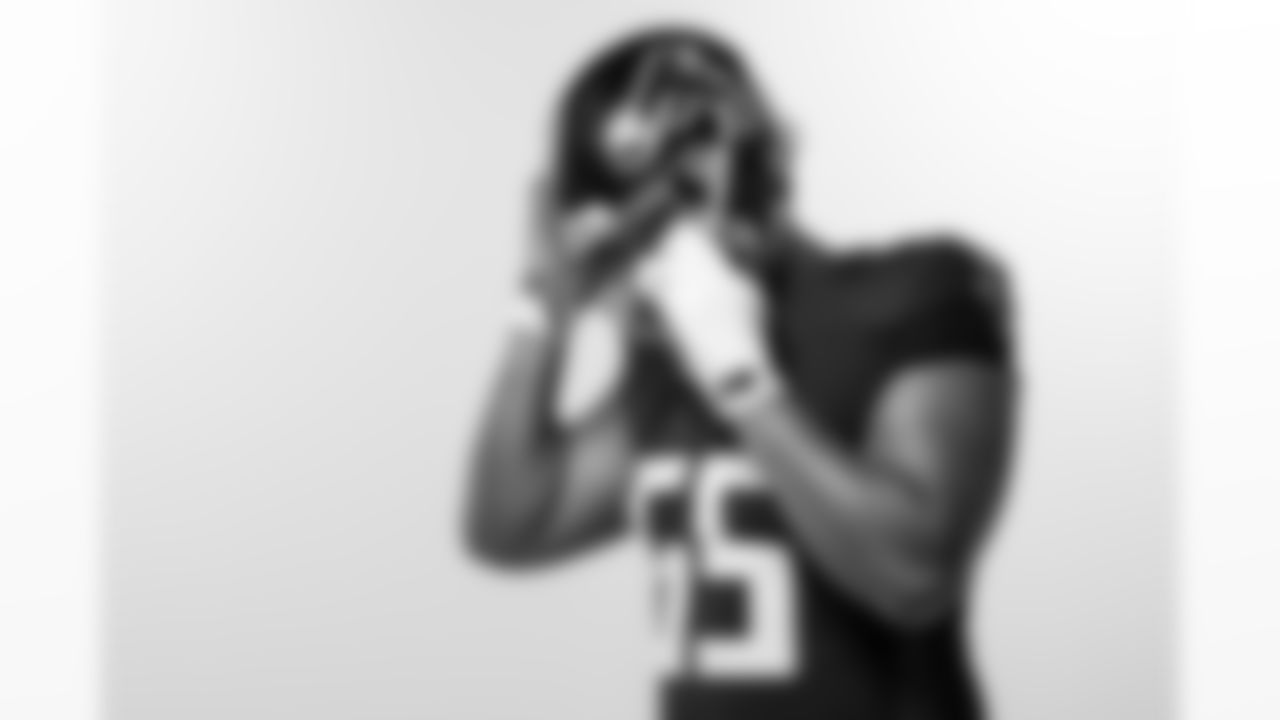 Atlanta Falcons offensive lineman Matthew Bergeron #65 poses for a photo during 2025 Creative Days at the Atlanta Falcons Training Facility in Flowery Branch, Ga. On Thursday, June 5, 2025. (Photo by Jay Bendlin/Atlanta Falcons)