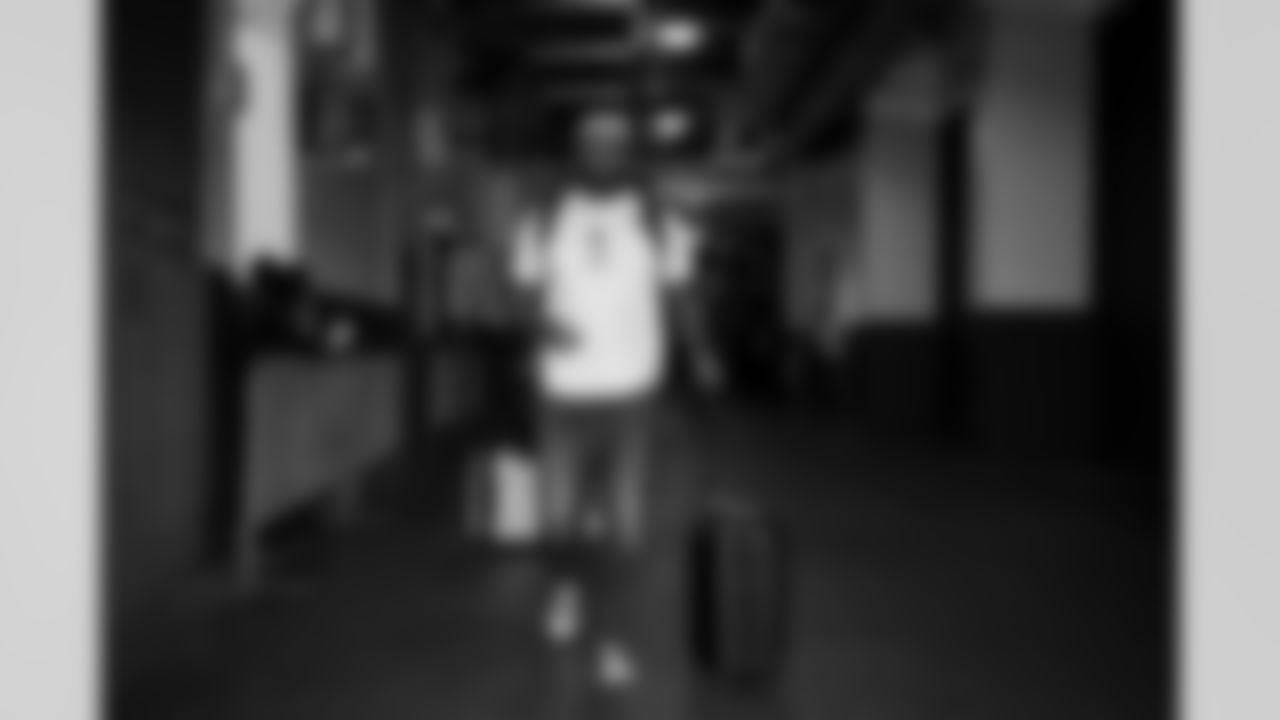 XXXXX arrives before the Week 12 Game against the New Orleans Saints at Caesars Superdome in New Orleans, Louisiana on Sunday, November 23, 2025. (Photo by Jay Bendlin/Atlanta Falcons)