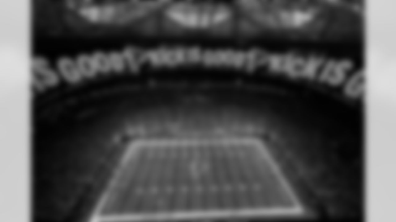 Atlanta Falcons kicker Zane Gonzalez #45 scores a field goal during the Week 18 Game against the New Orleans Saints at Mercedes-Benz Stadium in Atlanta, Georgia on Sunday, January 4, 2026. (Photo by Taylor McLaughlin/Atlanta Falcons)