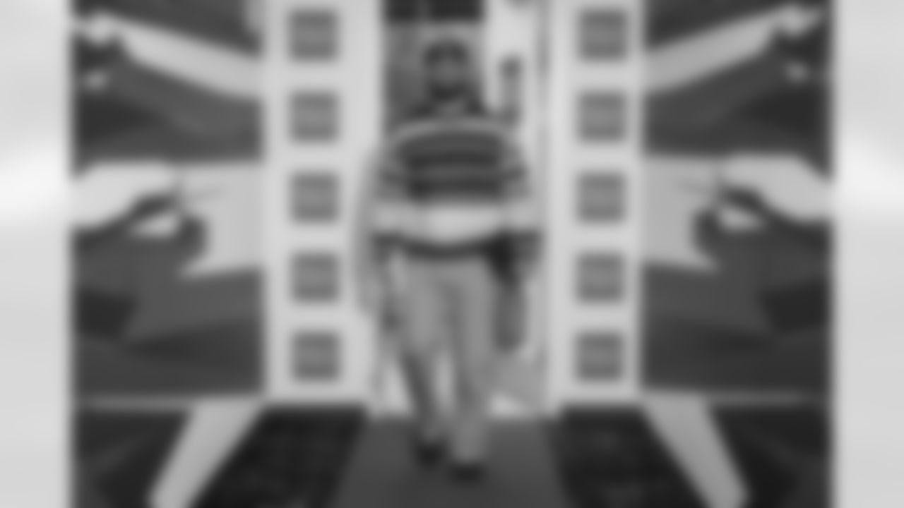 Atlanta Falcons safety Jessie Bates III #3 arrives before the Week 11 Game against the Carolina Panthers at Mercedes-Benz Stadium in Atlanta, Georgia on Sunday, November 16, 2025. (Photo by Taylor McLaughlin/Atlanta Falcons)